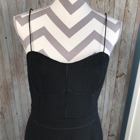 NWT Banana Republic sz 8 black wool bodycon dress - Picture 4 of 9